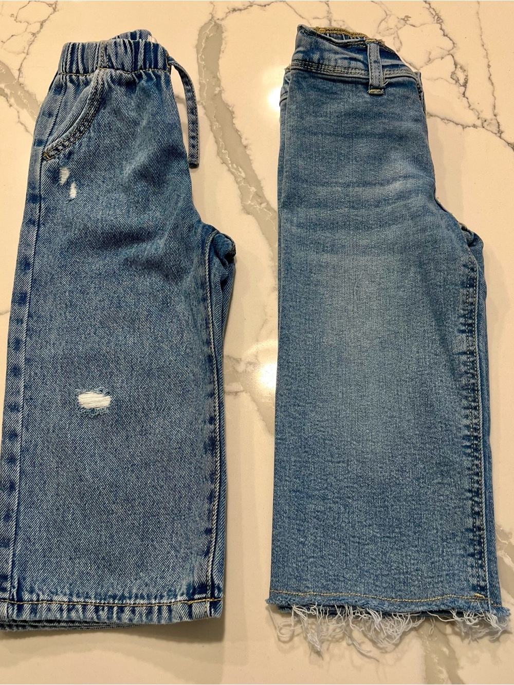 ZARA Kids Girls Blue Denim Jeans Set of 2 - Casual Straight Fit❤️❤️😎